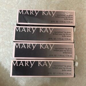 LOT OF 4 MARY KAY Starry Gold Rush Fancy Nancy Cream & Sugar LIPGLOSSES, NIB